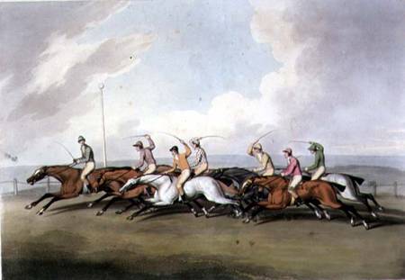 Horse Racing from "Orme's Collection of British Field Sport Prints" von Samuel Howett