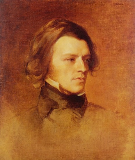 Portrait of Alfred Lord Tennyson (1809-92) c.1840 (oil on canvas von Samuel Laurence