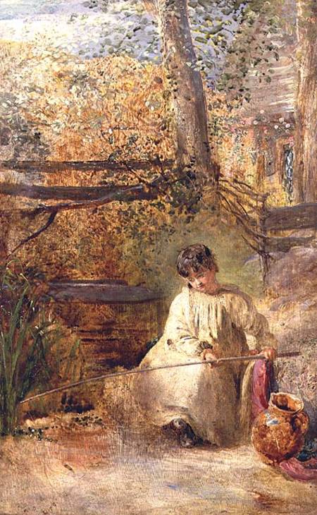 A Boy Fishing von Samuel Palmer