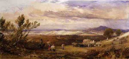 The Cornfield, Cloudy Morning von Samuel Palmer