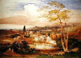 Rome from the Borghese Gardens 1837  on