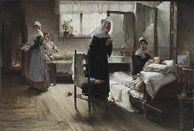 Evangeline discovering her Affianced in the Hospital 1887