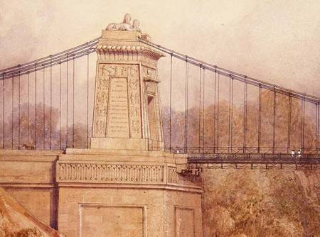 Detail of the Approved Design for the Clifton Suspension Bridge von Samuel R.W.S. Jackson
