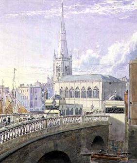 Bristol Bridge and St. Nicholas' Church 1824