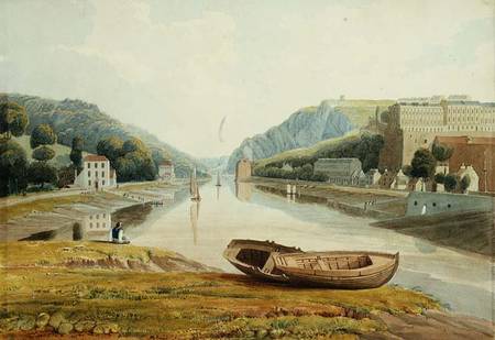 View down the Avon with Hotwells and Clifton von Samuel R.W.S. Jackson