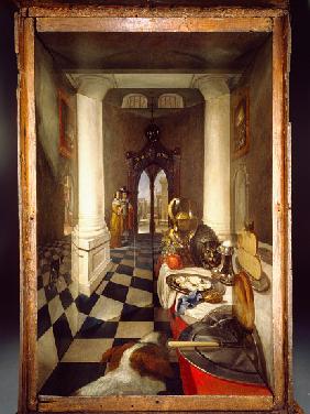 Perspective Box of a Dutch Interior 1663