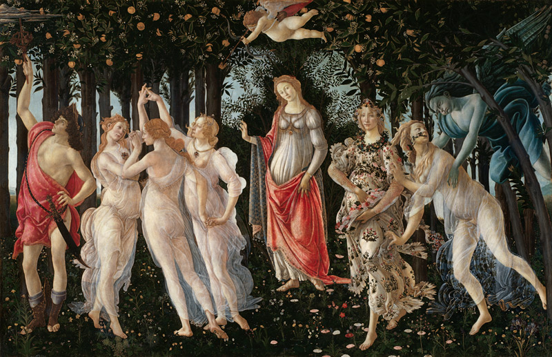 Der Frühling von Sandro Botticelli