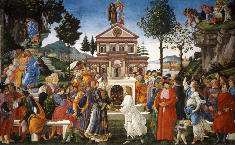 Die Versuchung Jesu von Sandro Botticelli