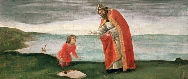 Eine Vision des heiligen Augustinus von Sandro Botticelli