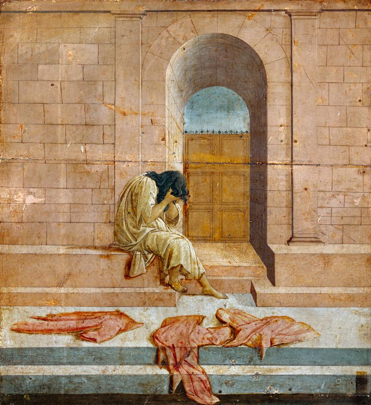 Verlassenheit (oder: Melancholie) von Sandro Botticelli