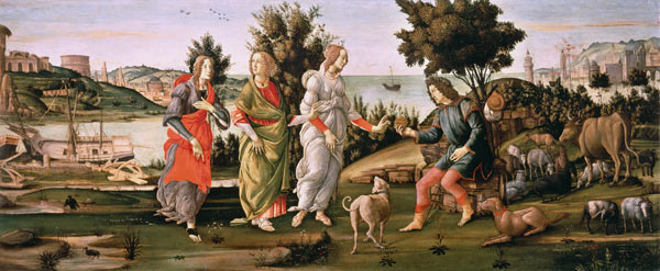 S.Botticelli, Urteil des Paris von Sandro Botticelli