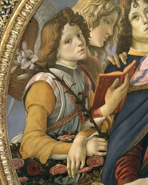 Botticelli, Group of angels von Sandro Botticelli