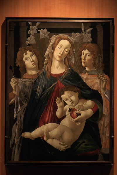 Botticelli-Werkstatt, Maria mit Kind von Sandro Botticelli