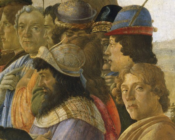 Botticelli, Worship Kings, section. von Sandro Botticelli