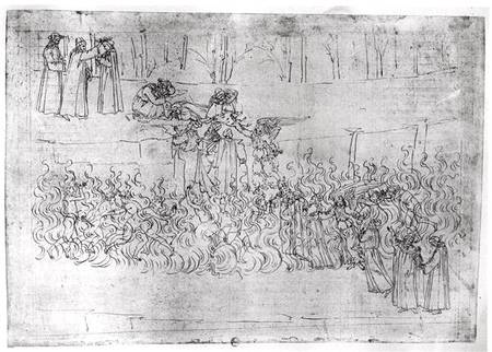 Purgatory from 'The Divine Comedy' by Dante Alighieri (1265-1321) von Sandro Botticelli