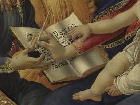 Botticelli, Madonna Magnificat, detail