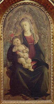 Madonna and Child in Glory (tempera on panel) (for detail see 107250) 13th