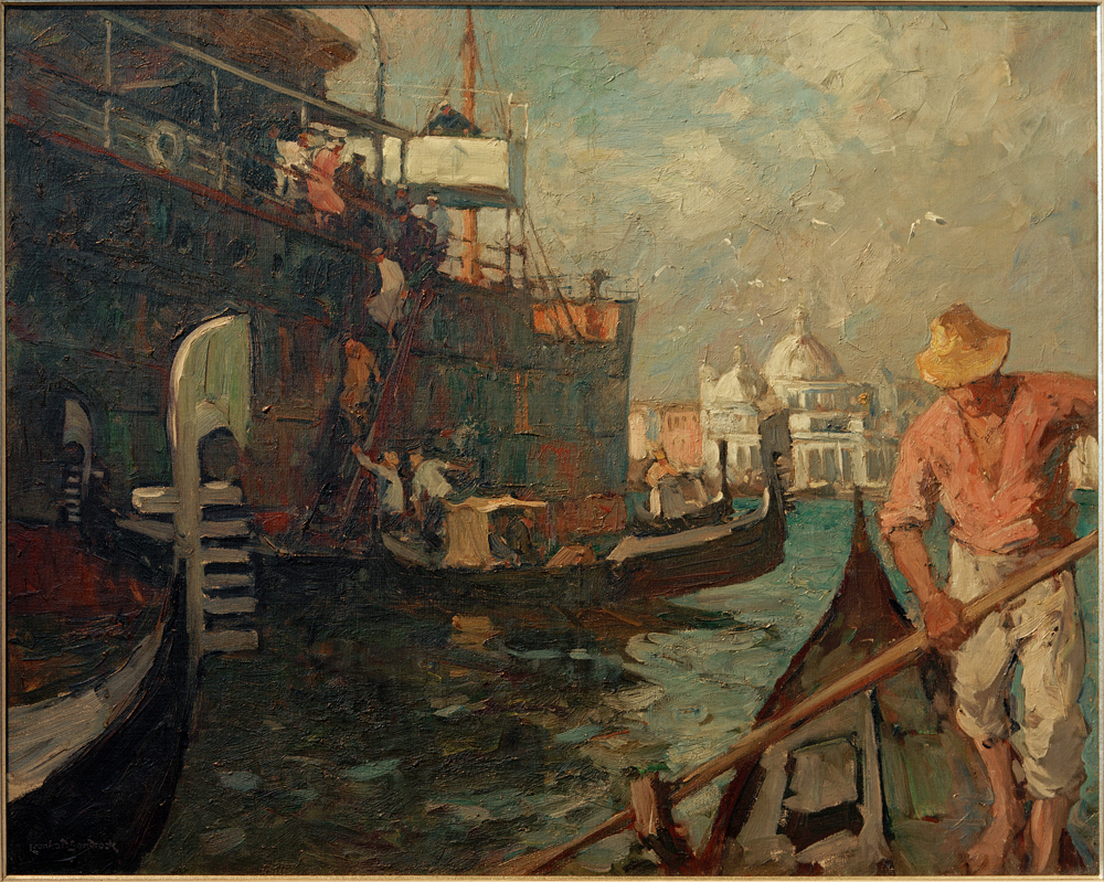 Ausbooten in Venedig von Sandrock Leonhard