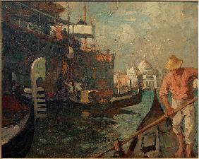 Ausbooten in Venedig 1905-01-01