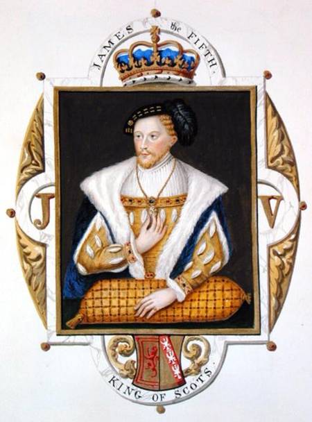 Portrait of James V (1512-42) King of Scotland from 'Memoirs of the Court of Queen Elizabeth' von Sarah Countess of Essex