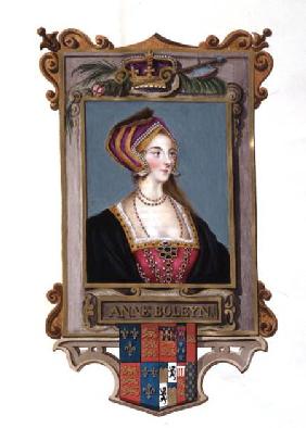 Portrait of Anne Boleyn (1507-36) 2nd Queen of Henry VIII, as a Young Woman from 'Memoirs of the Cou published