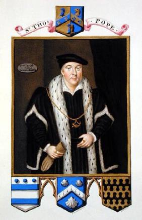 Portrait of Sir Thomas Pope (c.1507-99) from 'Memoirs of the Court of Queen Elizabeth' published
