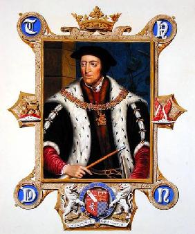 Portrait of Thomas Howard (1473-1554) 3th Duke of Norfolk from 'Memoirs of the Court of Queen Elizab published