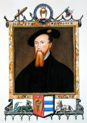 Portrait of Thomas Seymour (1508-49) 1st Baron of Sudeley from 'Memoirs of the court of Queen Elizab published