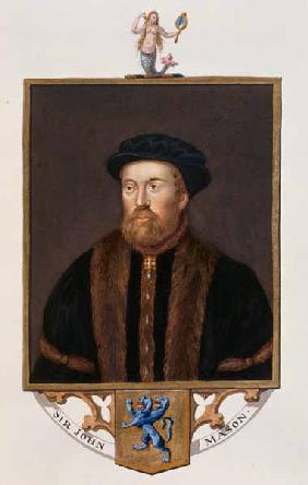 Portrait of Sir John Mason (1503-66) from 'Memoirs of the Court of Queen Elizabeth' published