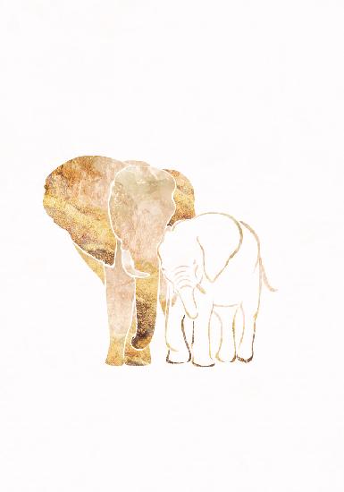 Elefanten aus Weißgold 2