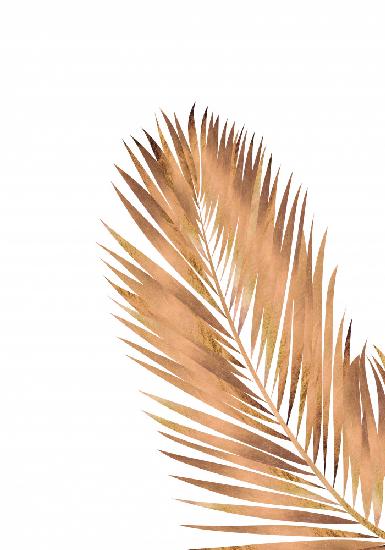 Kupfergold Palmblatt 2