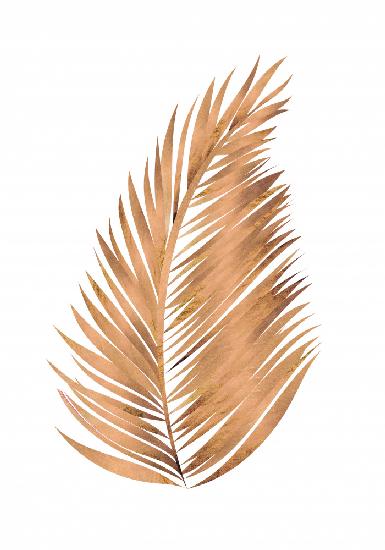 Kupfergold Palmblatt 6