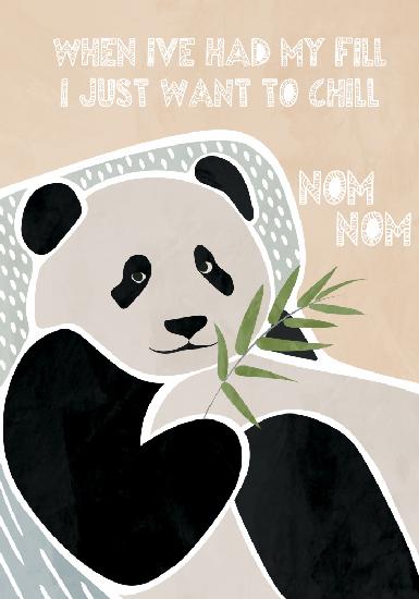 Panda-Typografie für Kinder