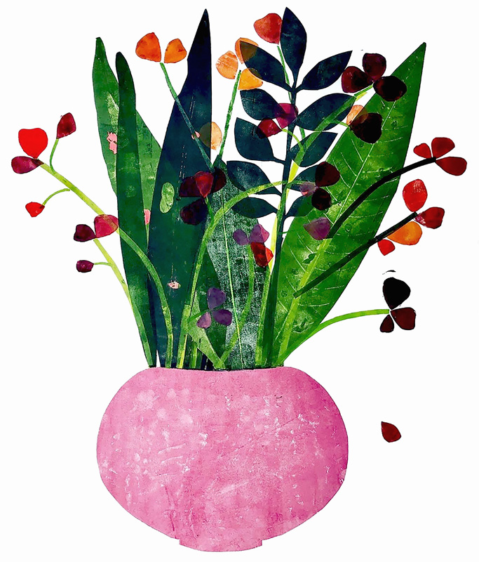 Pink pot von Sarah Thompson-Engels