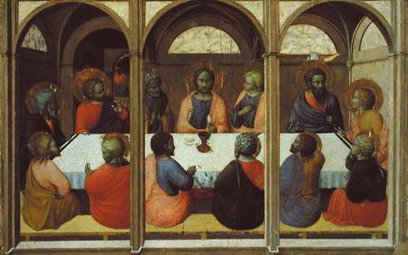 The Last Supper, from the Arte della Lana Altarpiece von Sassetta