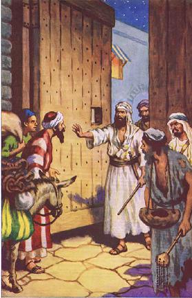 Nehemia hält den Sabbat, Illustration aus Pictures That Teach The Crown Series, 1920