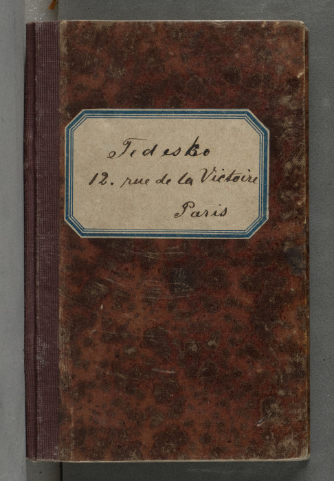Verzeichnis der Werke für Tedesco, Paris von Schreyer Adolf
