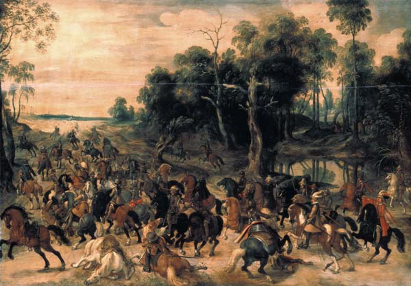 Kavallerie-Angriff von Sebastian Vrancx