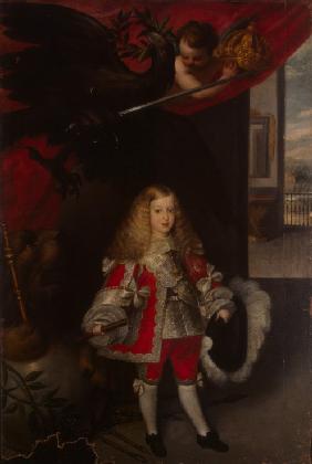 Porträt von Karl II. von Spanien als Kind