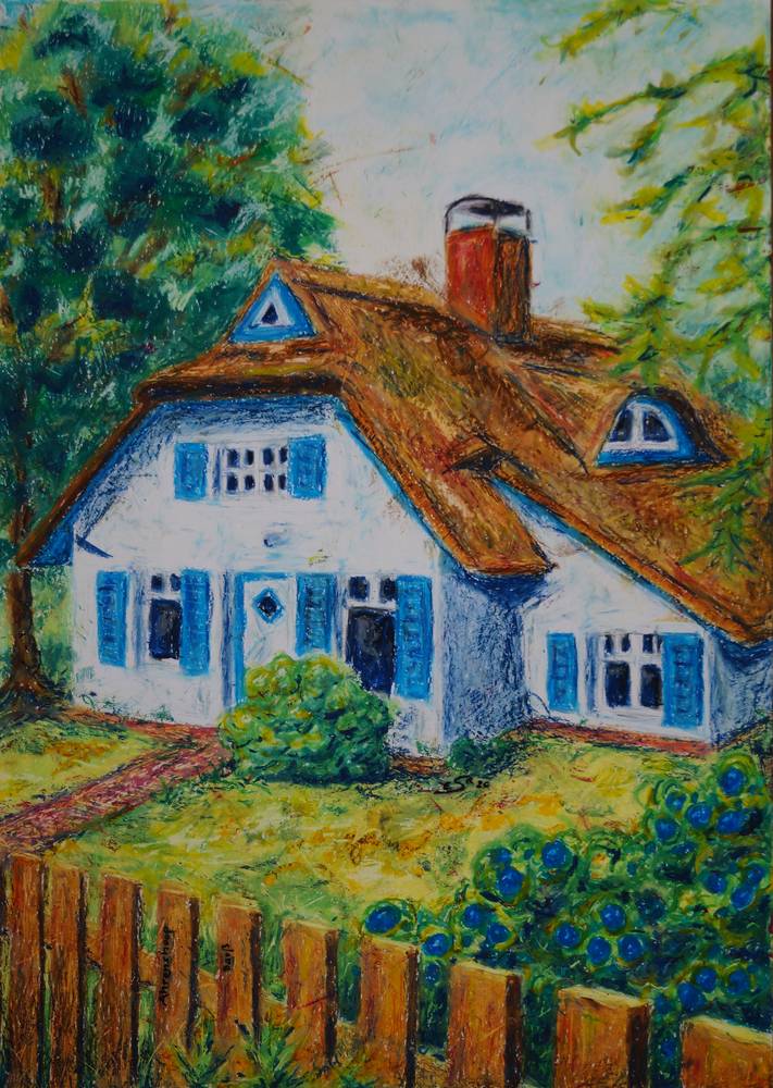 Haus in Ahrenshoop von Eva Seltmann-Reinig