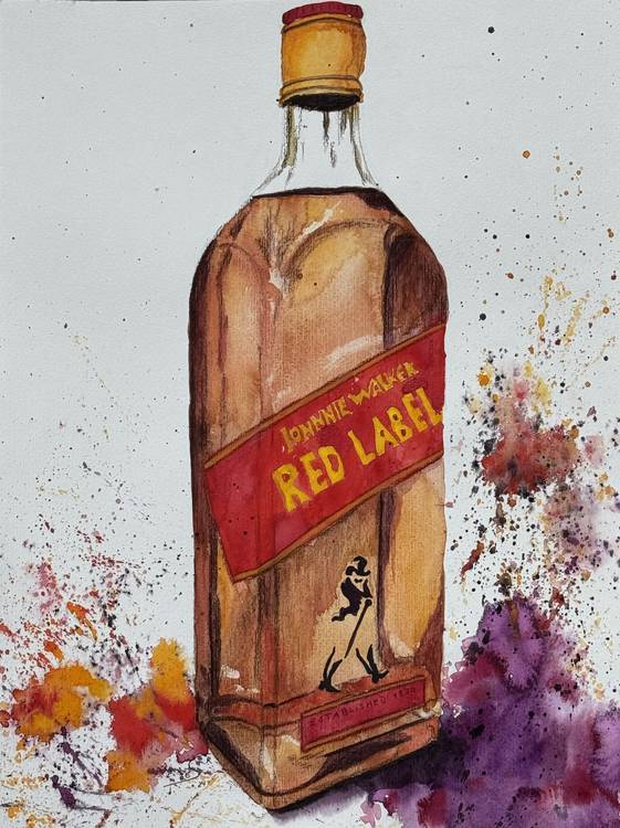 Whisky Studie 1, Johnnie Walker Red Label von Eva Seltmann-Reinig