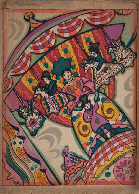 Deckblatt des Programmheftes für das Theater "La Chauve-Souris" (Die Fledermaus) von Nikita Balieff 1921