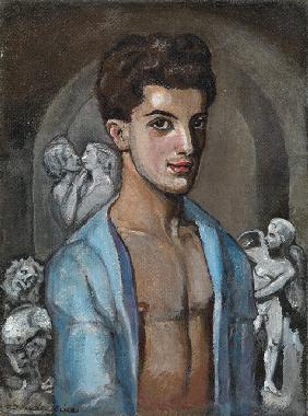 Porträt von Tänzer und Choreograf Léonide Massine (1896-1979)