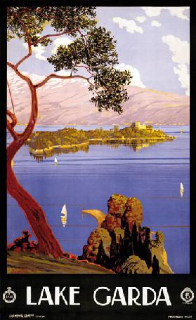 Vintage Poster for Lake Garda, Italy 1924