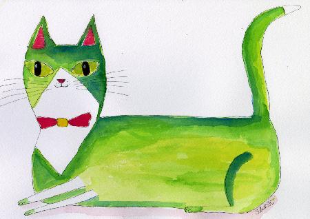 Die grüne Katze