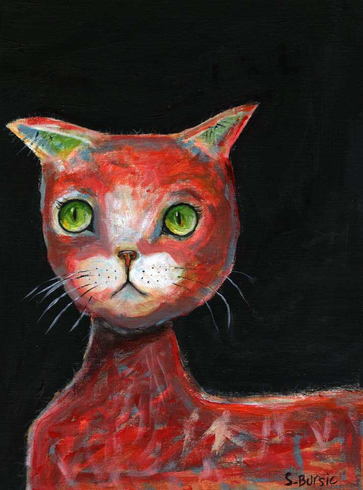rote Katze von Sharyn Bursic