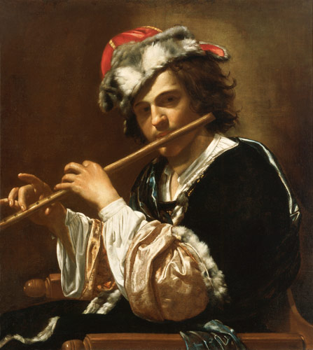 Der Flötenspieler. von Sigismondo Coccapani
