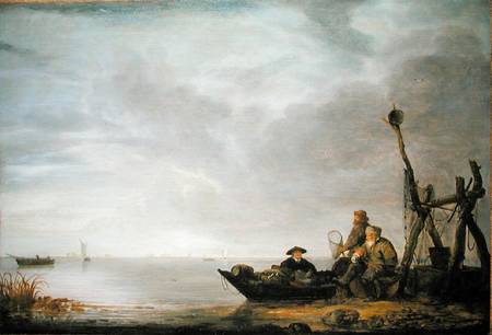 Fisherman on the Shore von Simon Jacobsz. Vlieger