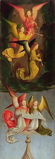A Choir of Angels, 1459 (oil on oak)