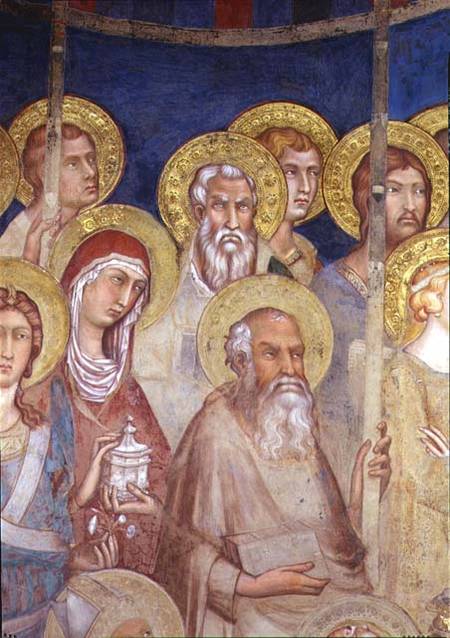 Maesta, detail of saints von Simone Martini